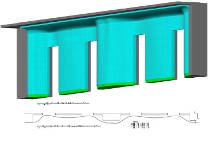 Early renderings of the lobby walls give a hint of the trials to come in fabricating